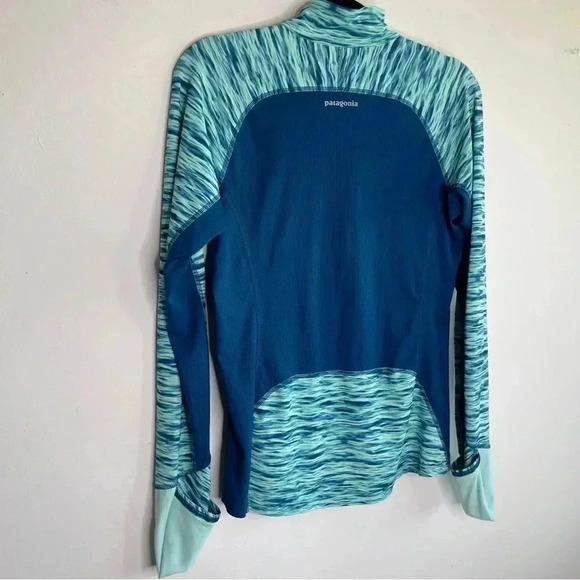 Patagonia Womens All Weather Zip Neck Long Sleeve Athleisure T-Shirt Size Medium - Picture 3 of 6